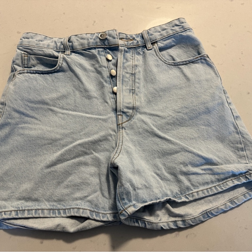 Zara Light Blue Jean Shorts with Classic Fit